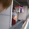 桃瀬ゆりがキワドい胸チラで男子高生を誘惑…ビッチな団地妻が白昼堂々自宅でヤリまくる不倫SEX